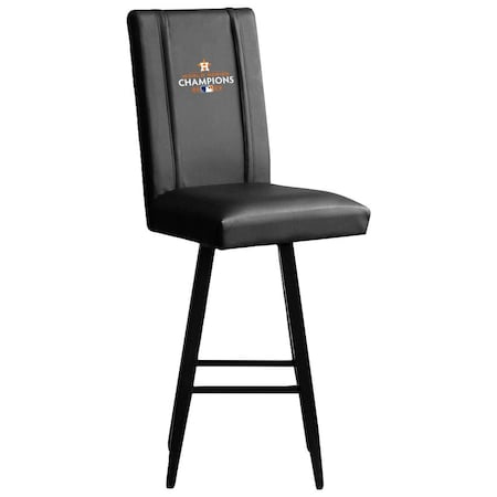 Dreamseat Swivel Bar Stool 2000 with Houston Astros 2022 Champions Logo XZ2000BSSBLK-PSMLB21015
